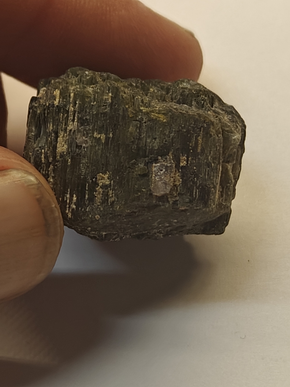 Natural Raw Maine Tourmaline Crystal 21.9 Grams Deep Sea Green